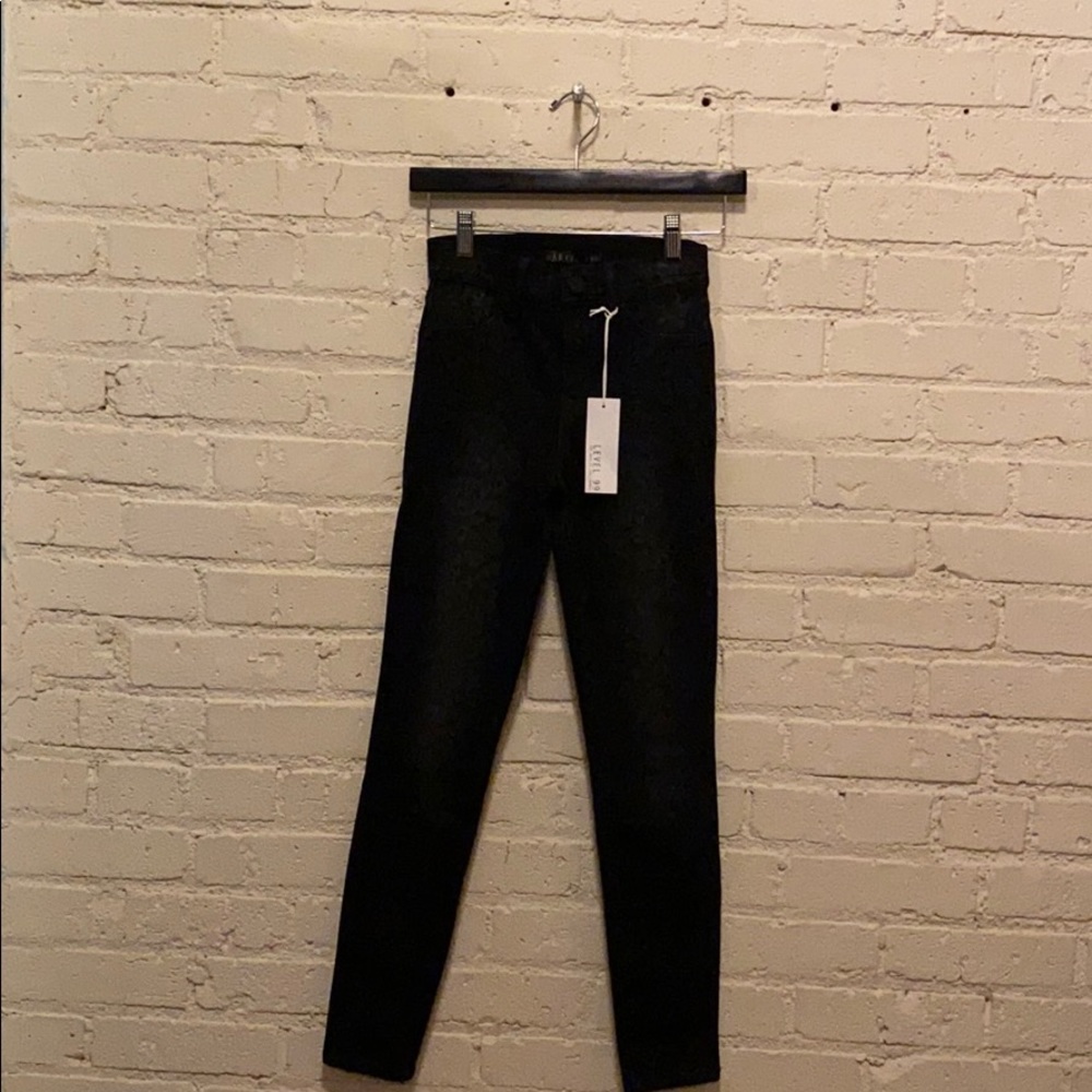 Level 99 Black Panther Tanya High Rose Jeans